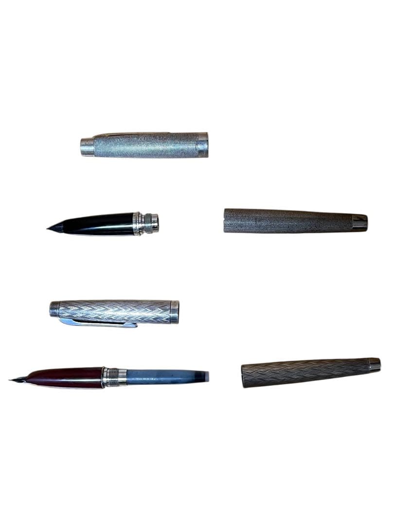 2本セット プラチナ万年筆 プラチナ・プラチナ（中字） Pt. Alloy