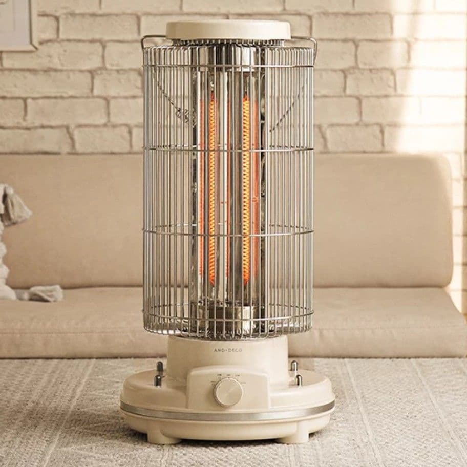 美品】MODERN DECO レトロカーボン ヒーター ベージュ ストーブ - メルカリ