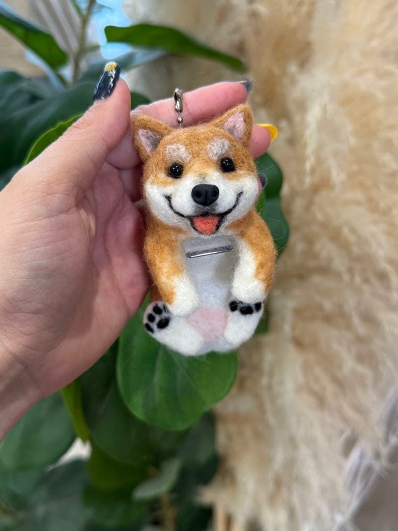 クリップペット 柴犬 羊毛フェルト うちの子 わんこ マスコット