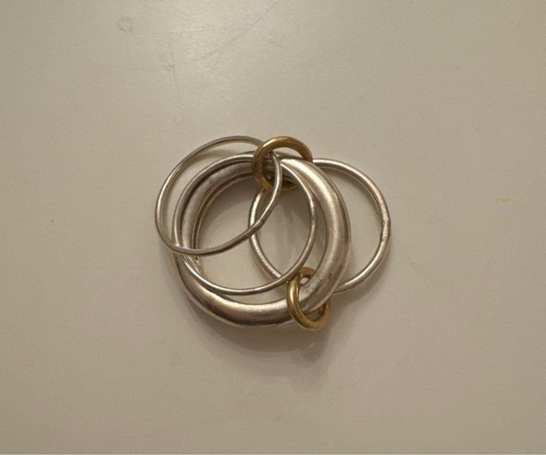 nanagu ナナグ four hoops ring 9号