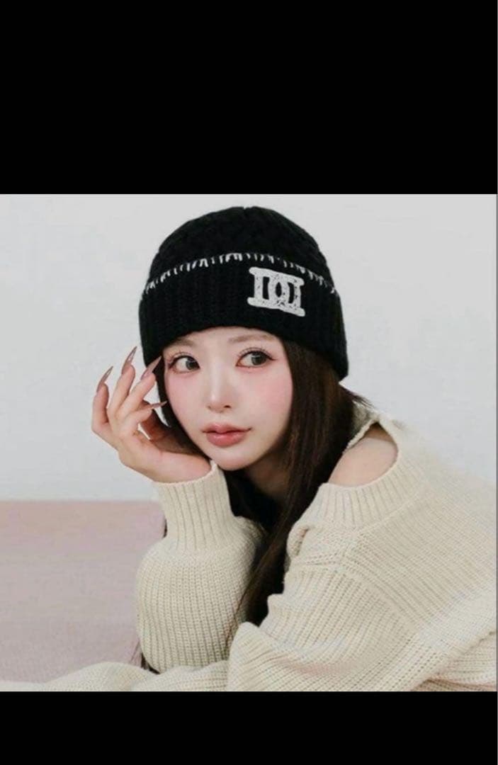 ダーリッチ 黒 ビーニー Darich