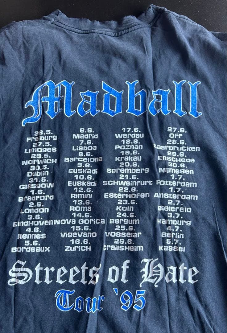 Madball ツアーT 1995 90s NYHC レア ビンテージ