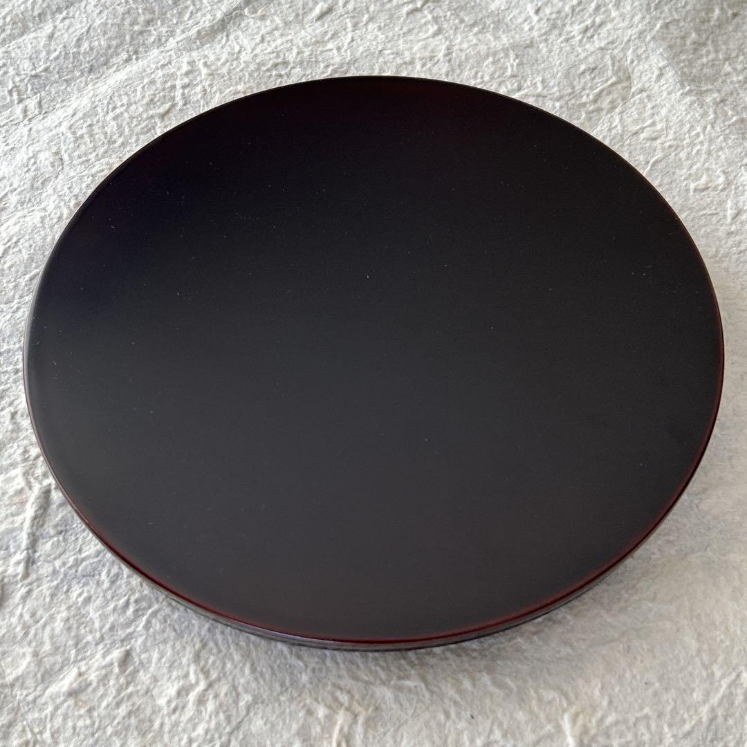 茶道具　干菓子盆　丸盆　松葉　表千家　而妙斎宗匠花押