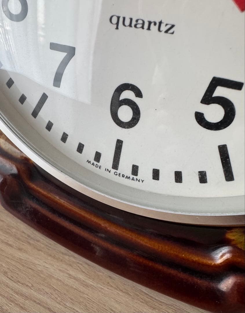 ドイツ製☆陶器のアンティーク時計