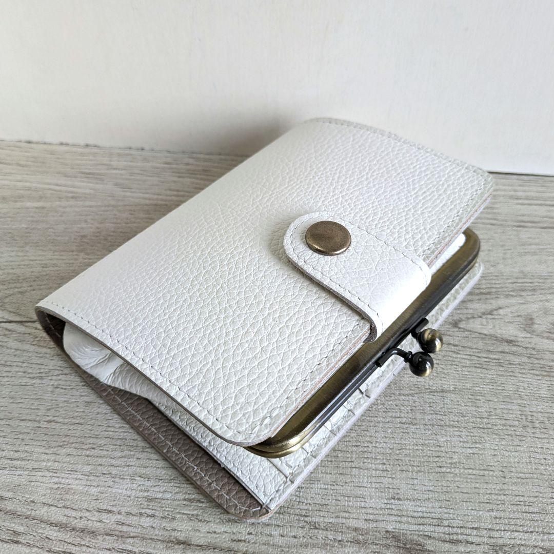 ミサト がま口ショルダーバック、親子がま口お財布　革