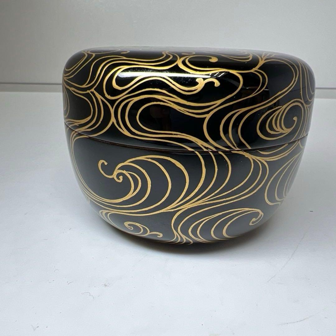 ☆茶3 高橋峯房造 流水千鳥 平棗 共箱 高さ5.5/口径7.4cm - メルカリ