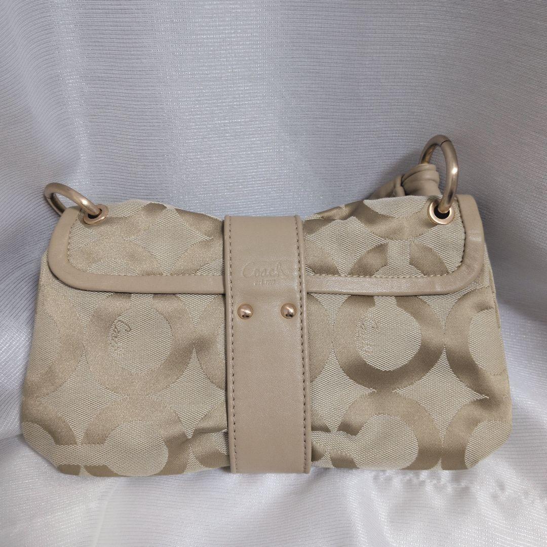 COACH 13408 ハンドバッグ　ワンショルダーバッグ　ベージュ