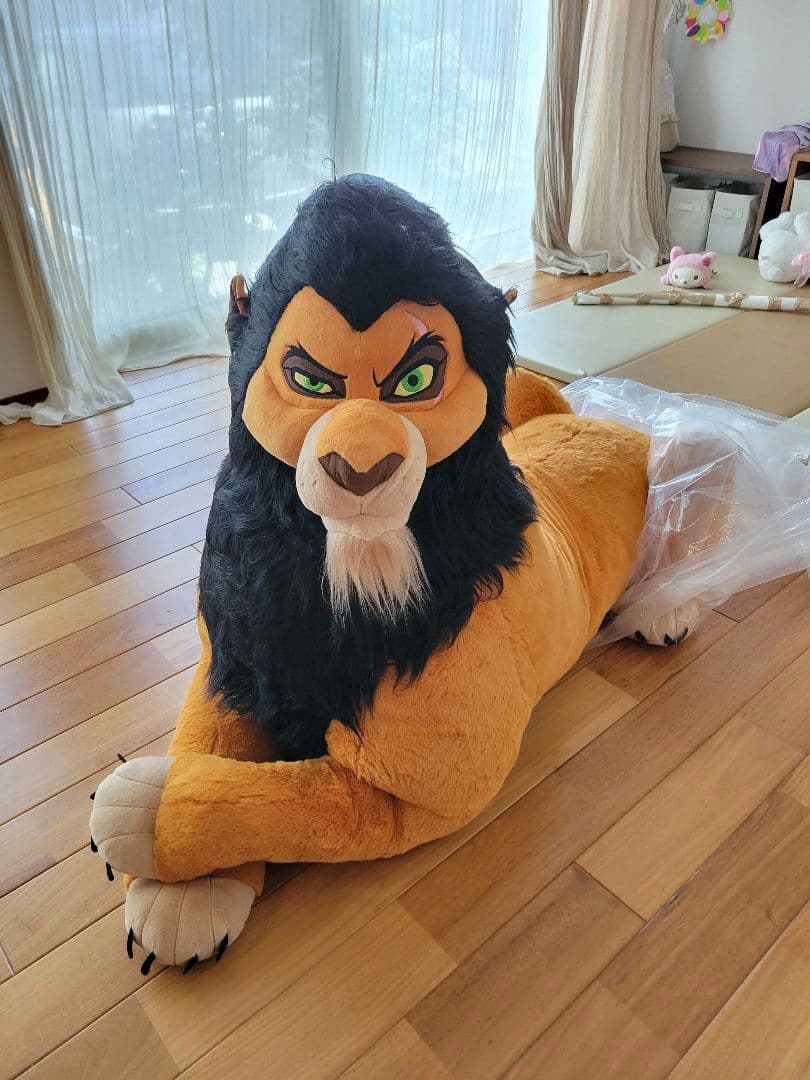 ディズニーストア ライオンキング ぬいぐるみ スカー 127cm スーパー