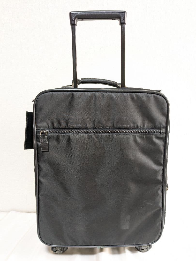 PRADA キャリーバッグ 三角ロゴ ブラック ナイロン 黒