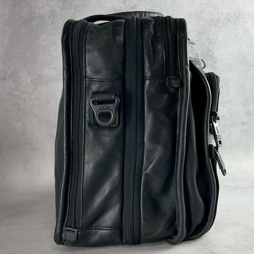 トゥミ96141DHオールレザーブリーフビジネスショルダートートバッグ