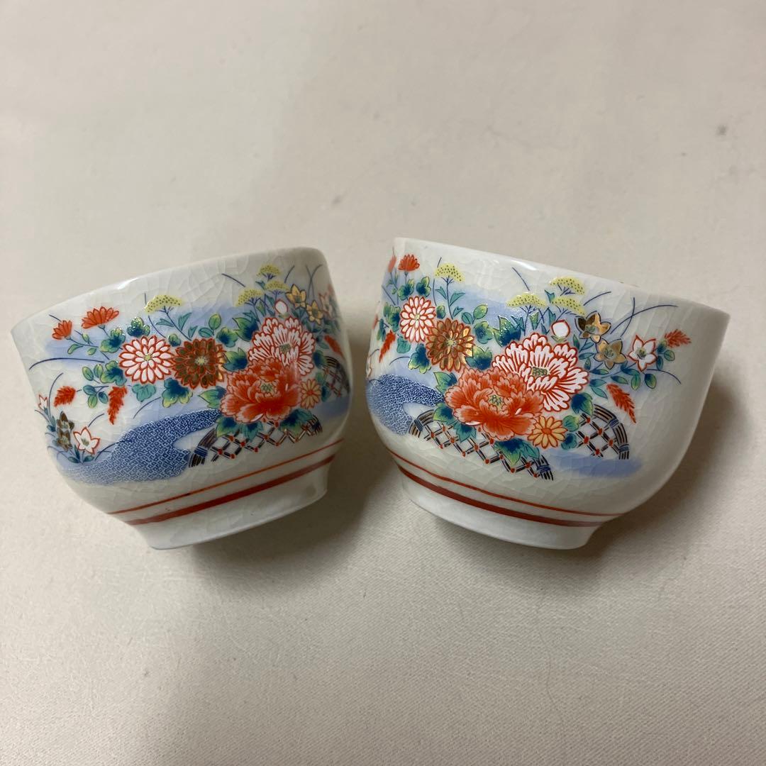 新品 九谷焼 茶器セット 急須 湯呑み9個 牡丹 菊 桔梗 - メルカリ