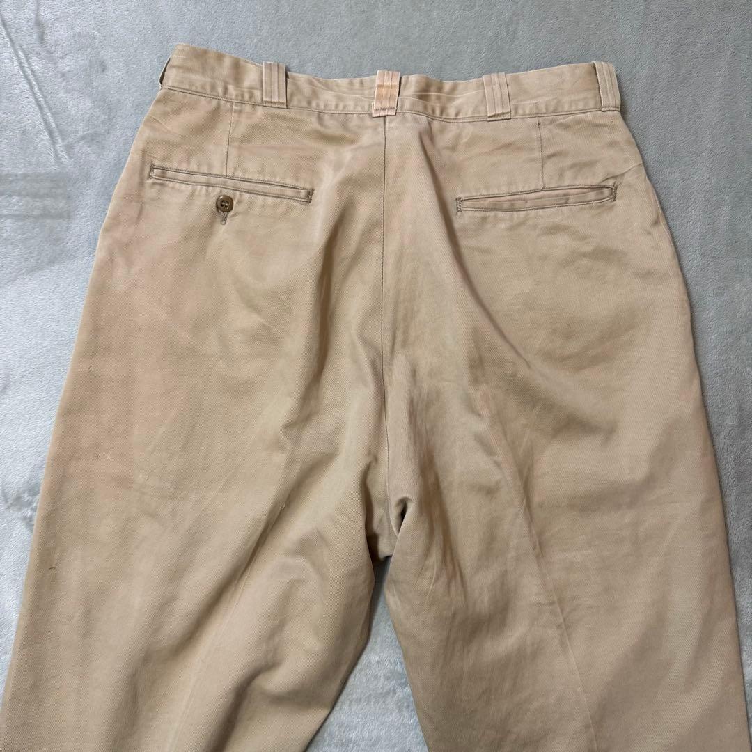 60s US ARMY チノトラウザーズ チノパン QUIKジッパー 米軍 - メルカリ