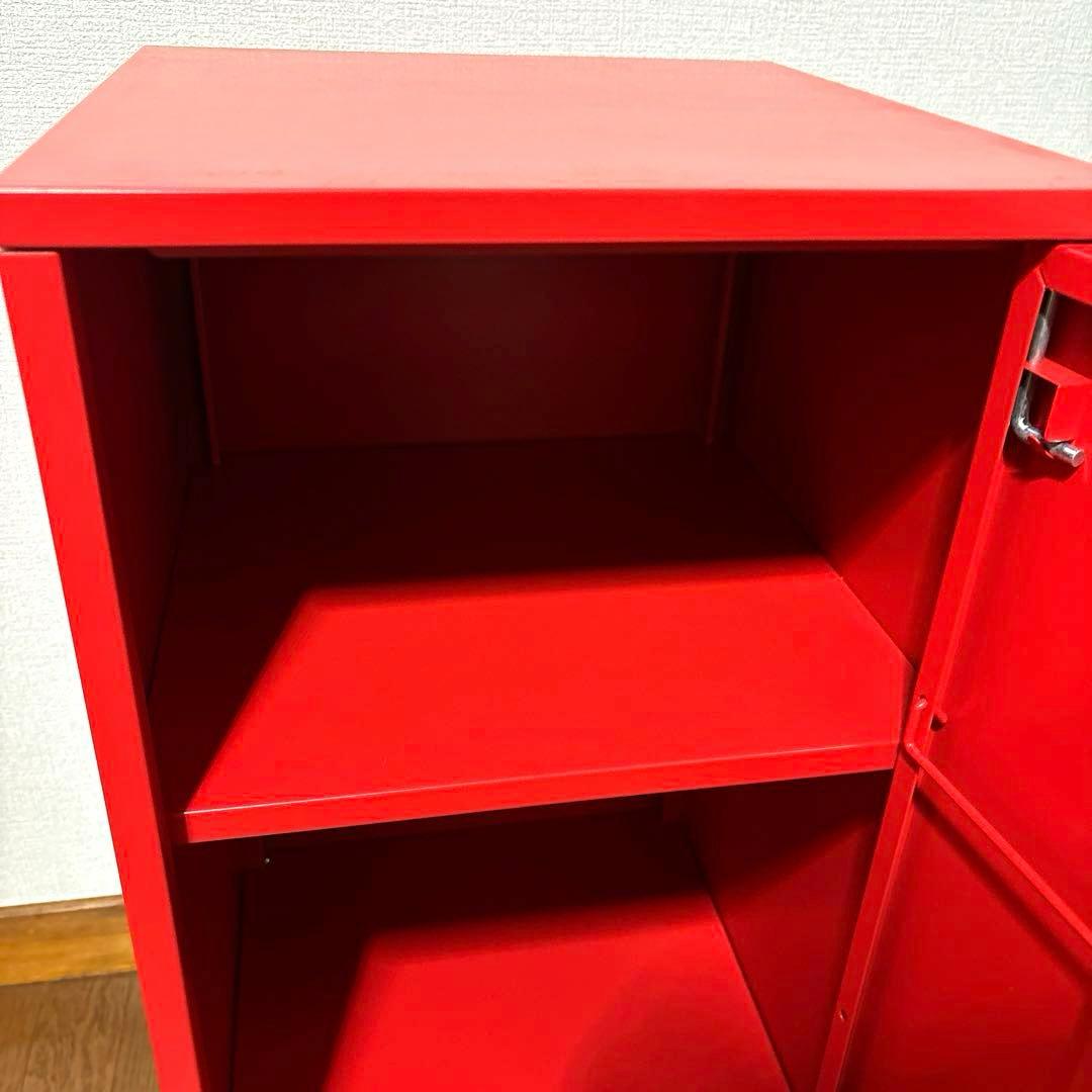 良品】IKEA LIXHULT スチール キャビネット レッド 廃盤 - メルカリ