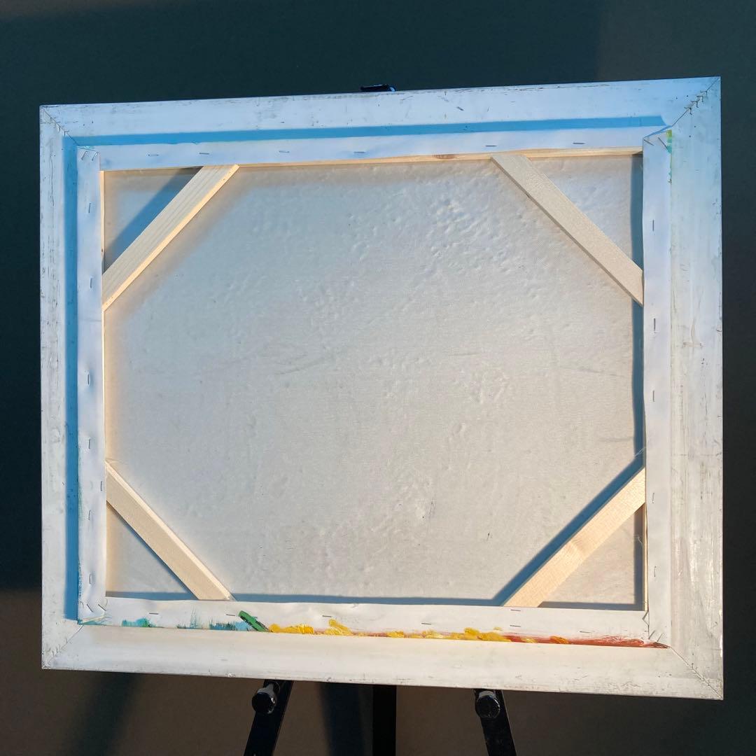 ★アウトレット★手書き油絵  ゴッホ アイリス 額付き インテリア 油彩画