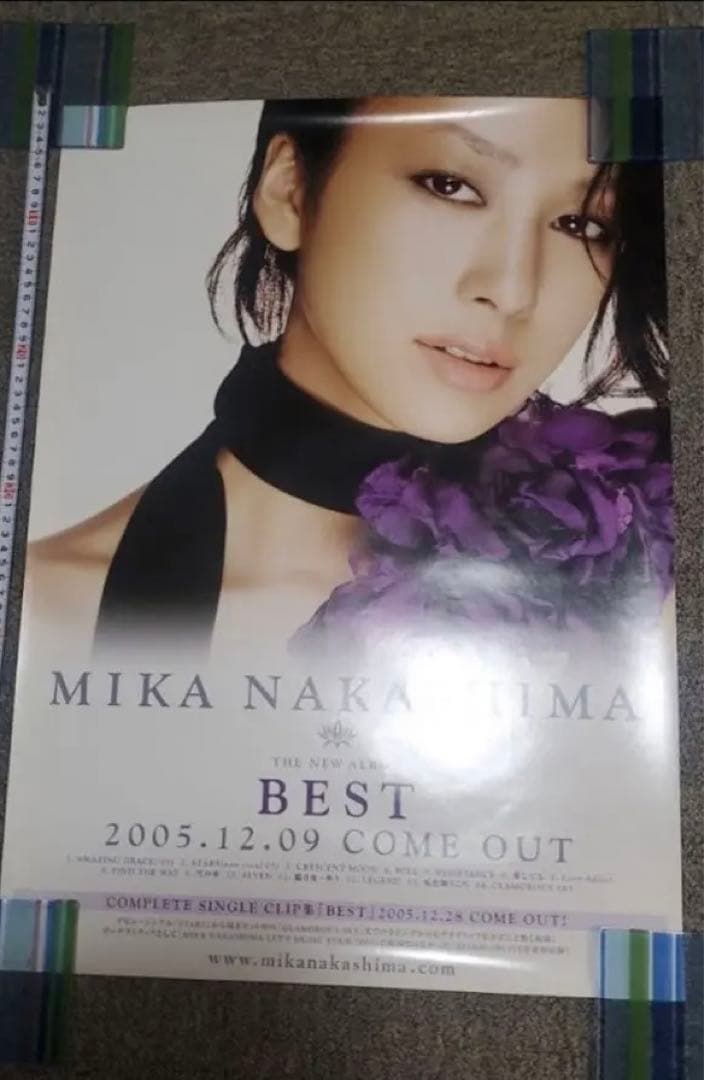希少 当時物】中島美嘉 BESTアルバム 販促用 B2サイズ ポスター