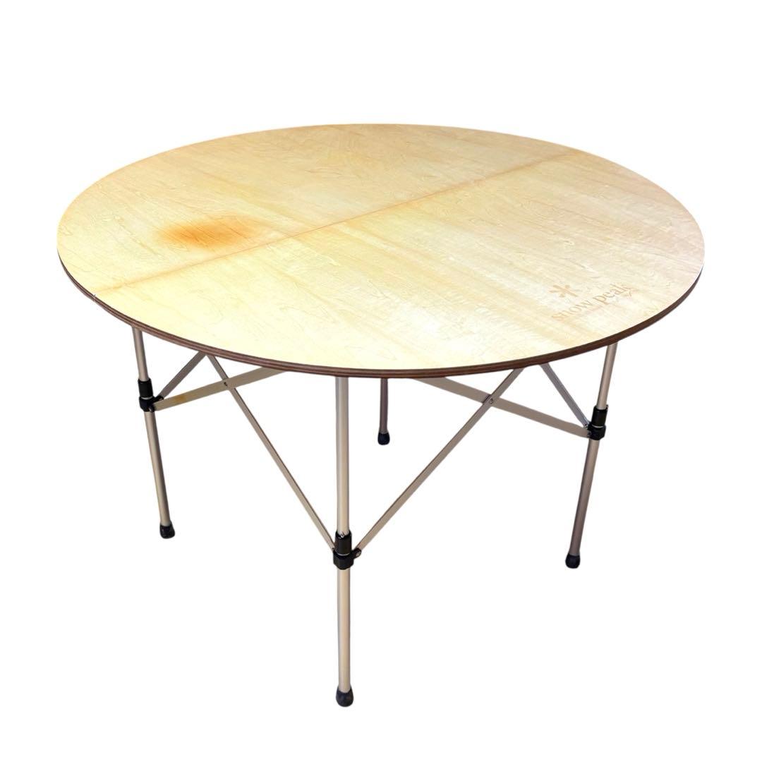 美品】1985 snow peak ローテーブルラウンド LV-24 廃盤