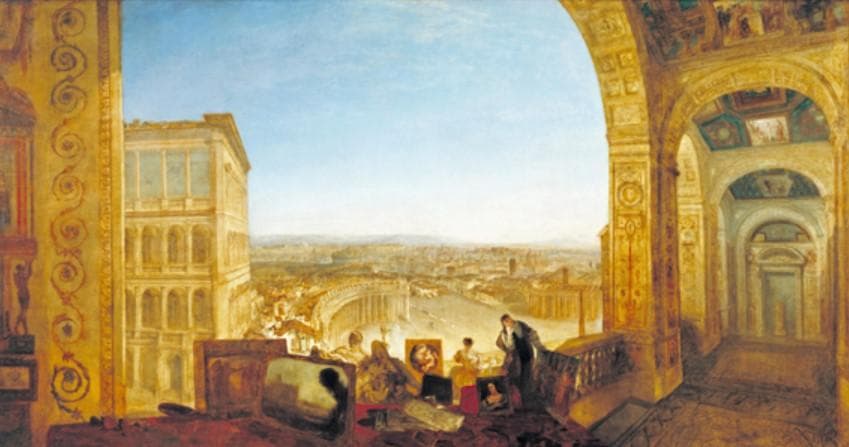 【版画】ウィリアム・ターナー『ヴァティカンから望むローマ』