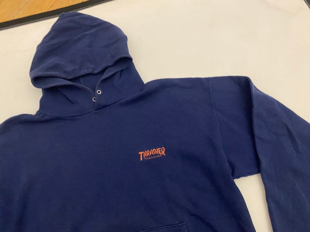 90年代 HENES タグ スラッシャー フーディー スウェット パーカー90s