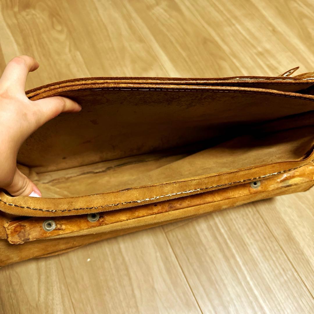 ［ドイツ・OFFERMANN製］皮革カバン　将校カバン代用品