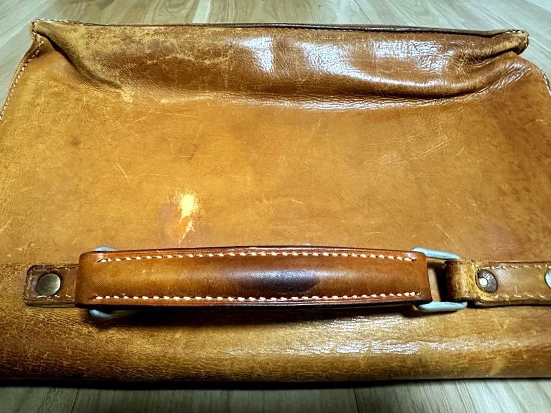 ［ドイツ・OFFERMANN製］皮革カバン　将校カバン代用品