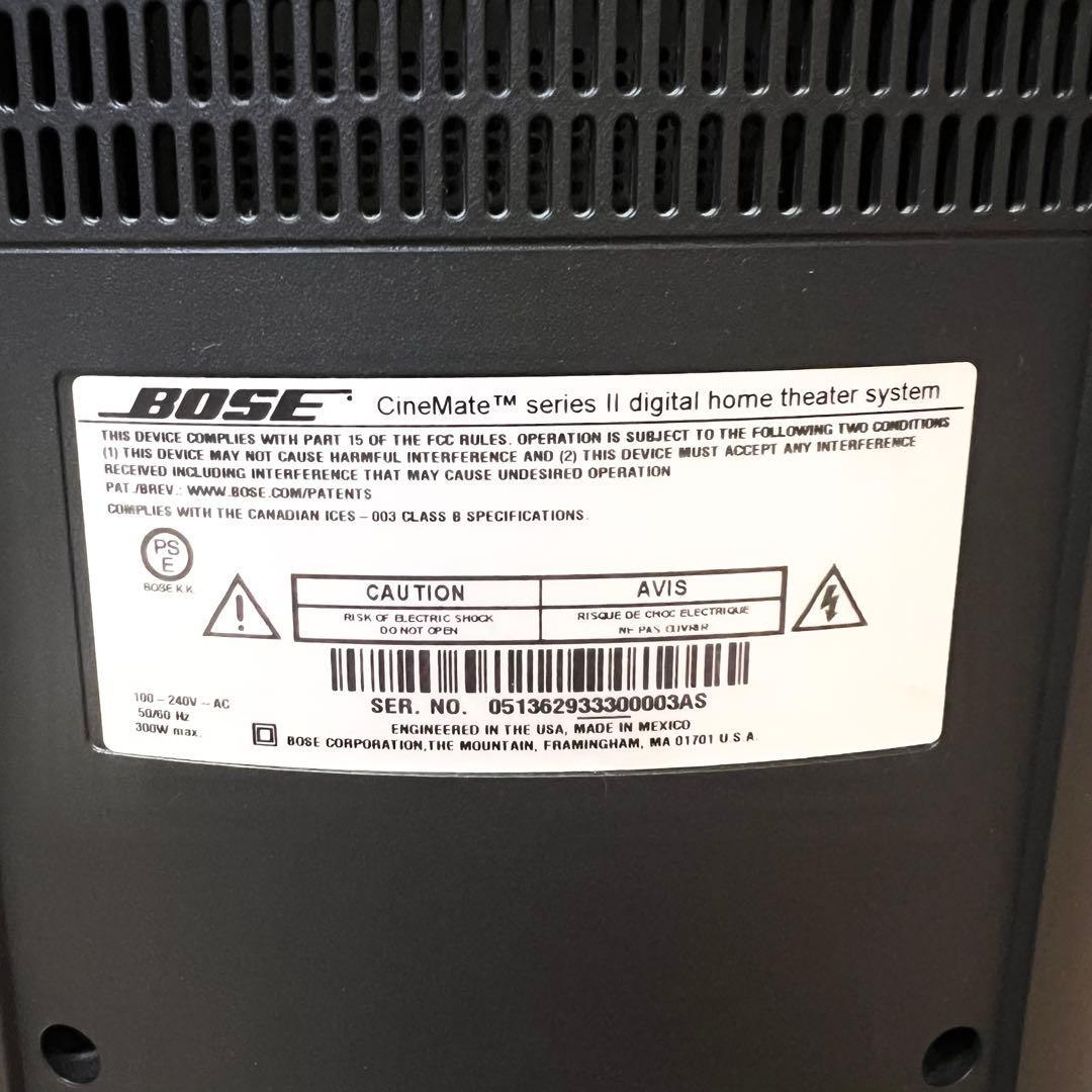 BOSE CINEMATE SERIES 2 ※リモコンなし、ジャンク扱い