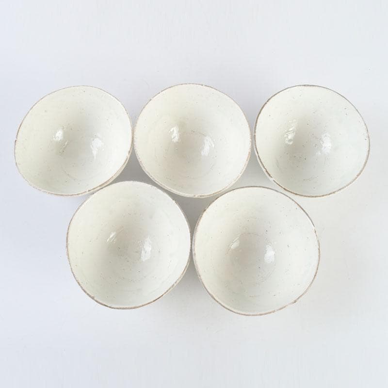 和食器 茶懐石 寿康窯 柳楽泰久作 粉引手 小鉢 五客 共箱