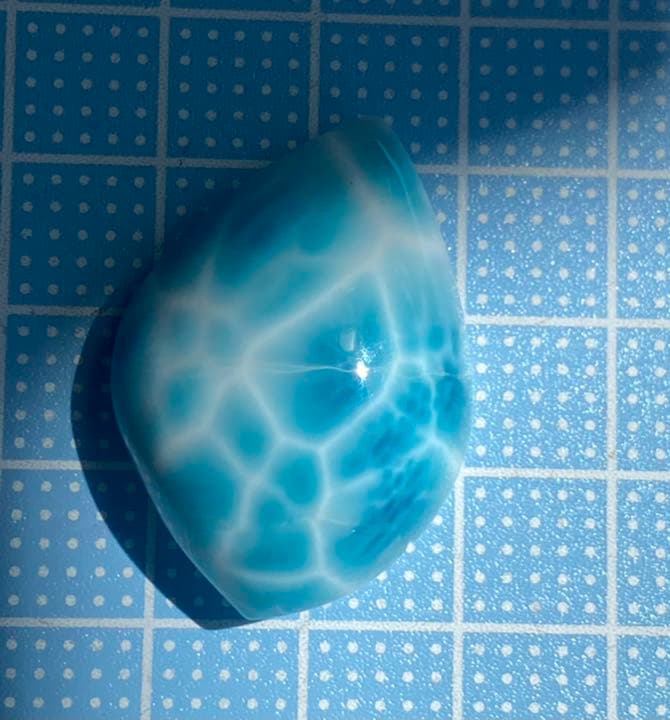 最高級天然石 ラリマー パワーストーン 宝石 鉱物原石 置き物裸石 ルース8U