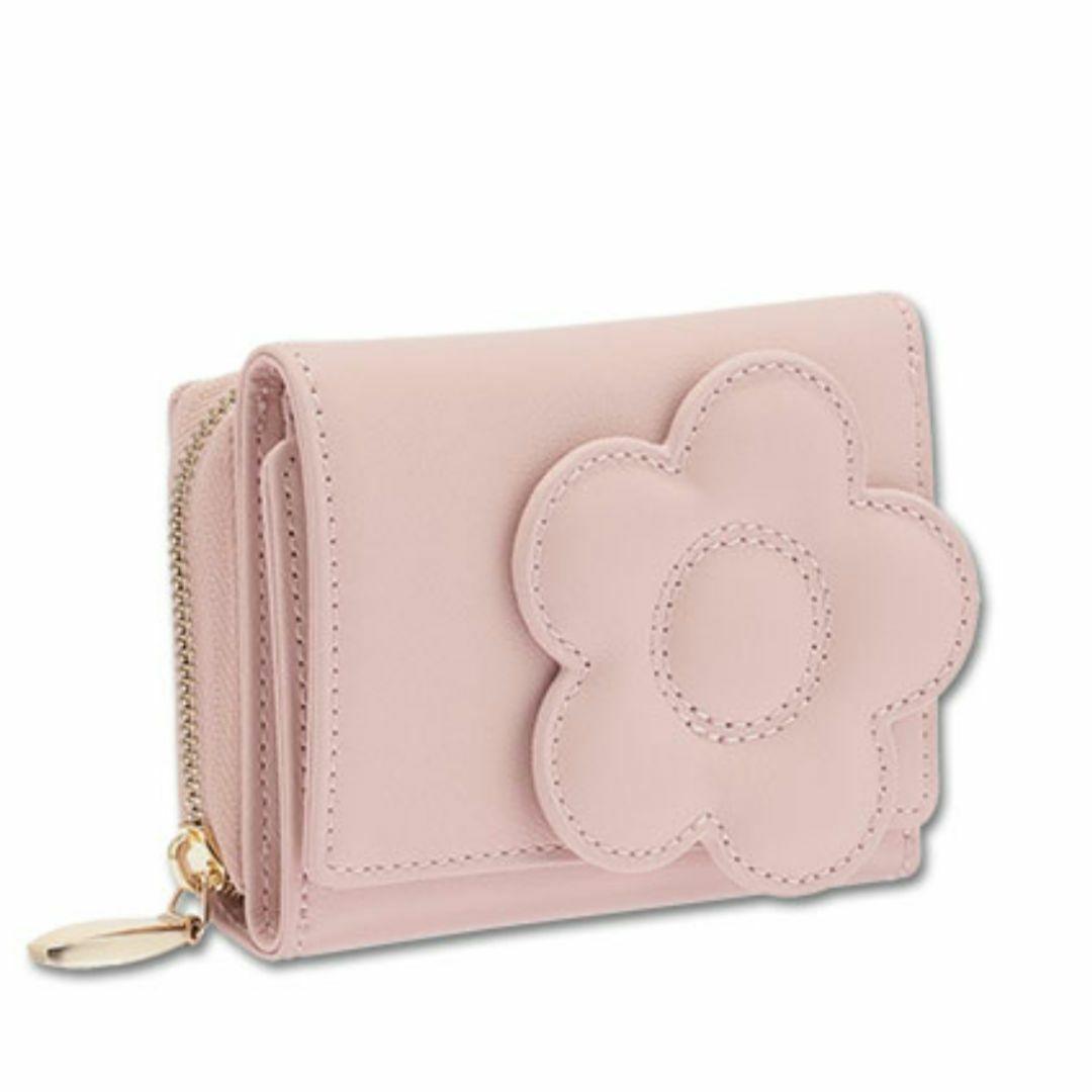 MARY QUANT 花モチーフ 三つ折り財布