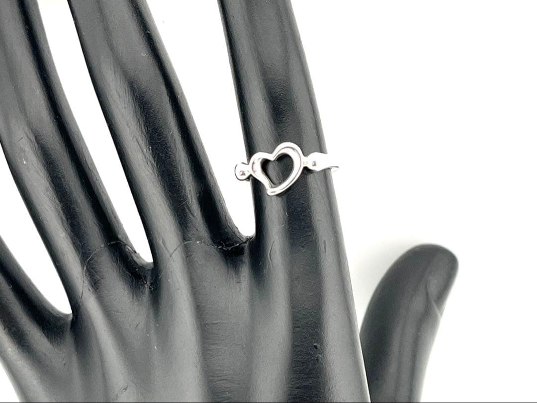 c948 美品　ティファニー　オープンハート　リング　シルバー925 約8.5号