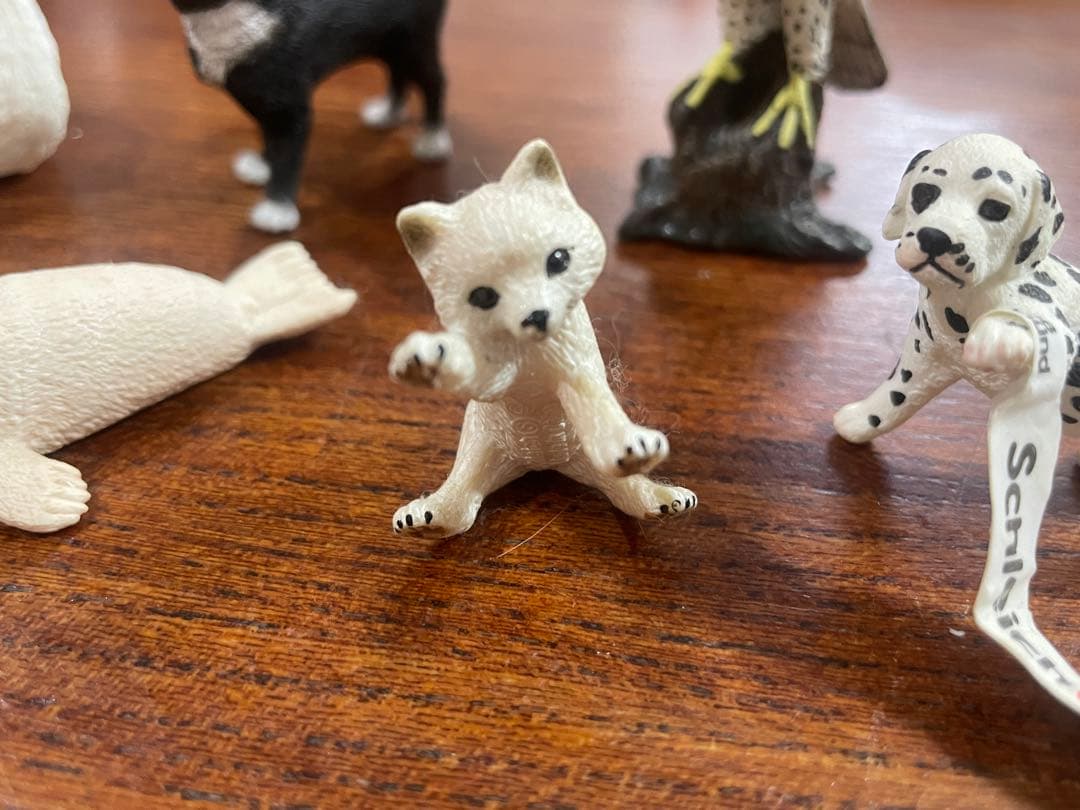 シュライヒ動物フィギュアセット（スワン、猫、犬など）