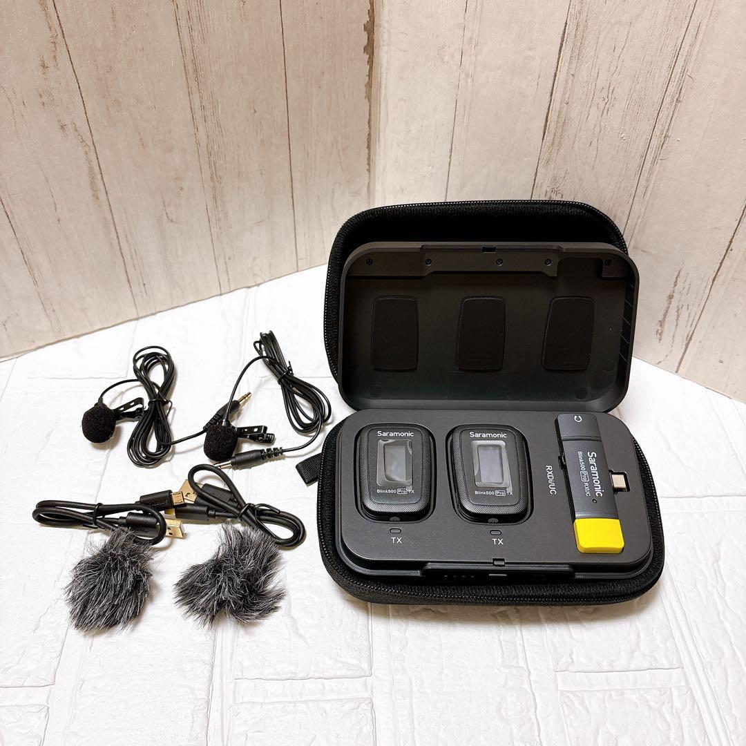 Saramonic ワイヤレスマイク ピンマイク 取材 自撮り