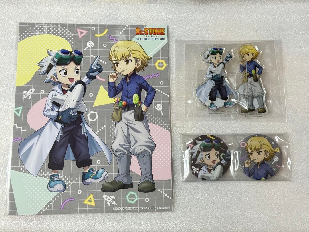 Dr.STONE アクリルスタンド 缶バッジ 購入特典 幼少期 ゼノ スタンリー