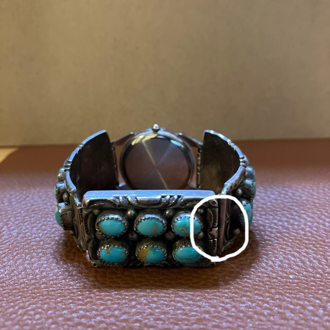 訳アリ。インディアンジュエリー　ナバホ族　ターコイズ　腕時計