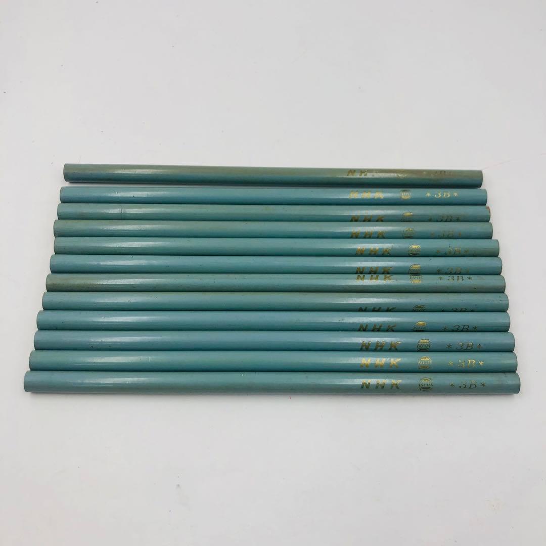 トンボ鉛筆 未使用 16本 3H NHK 3B HOMO 当時物　希少