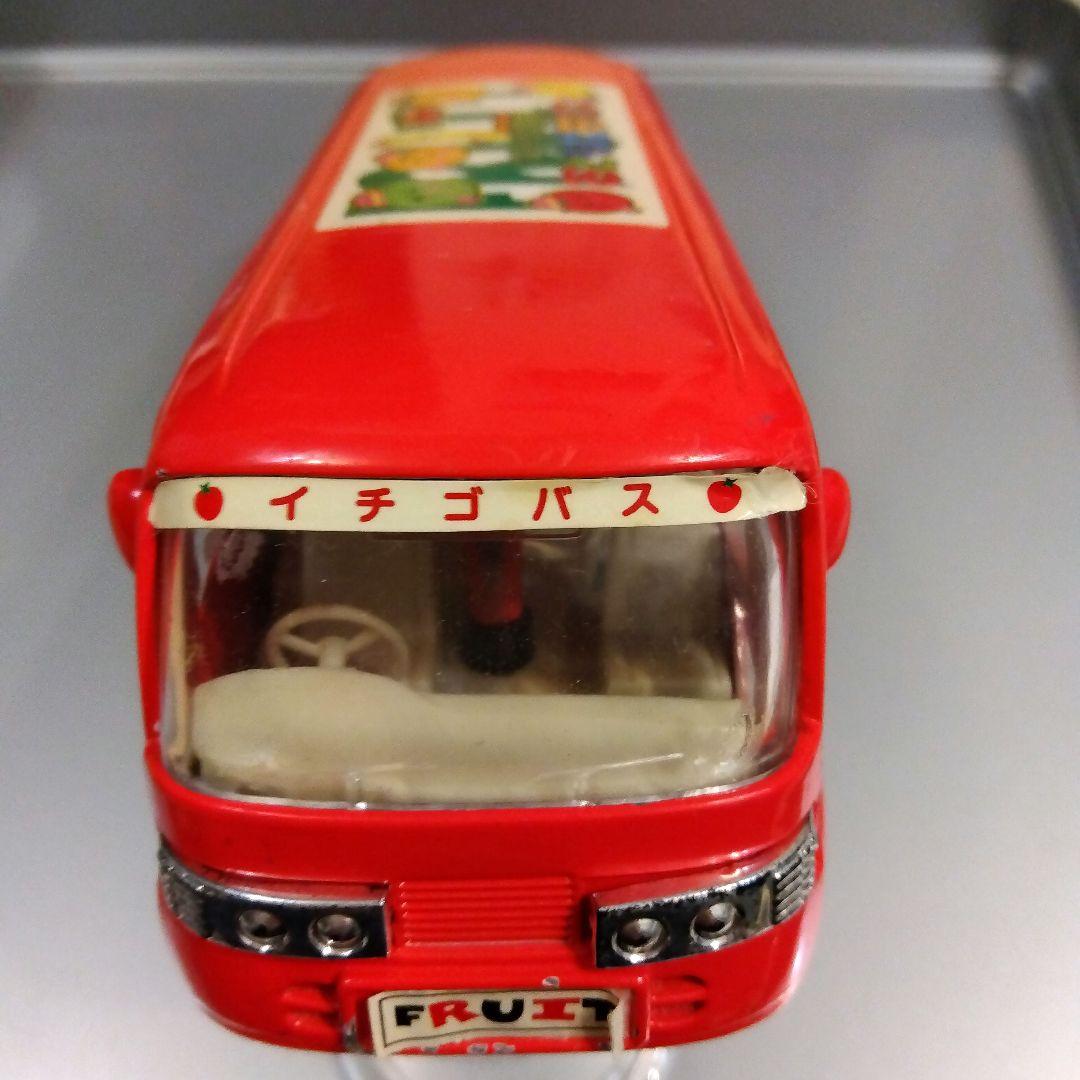 昭和レトロSaicoフルーツ幼稚園おともだちバス　ダイキャストミニカー　ドア開閉