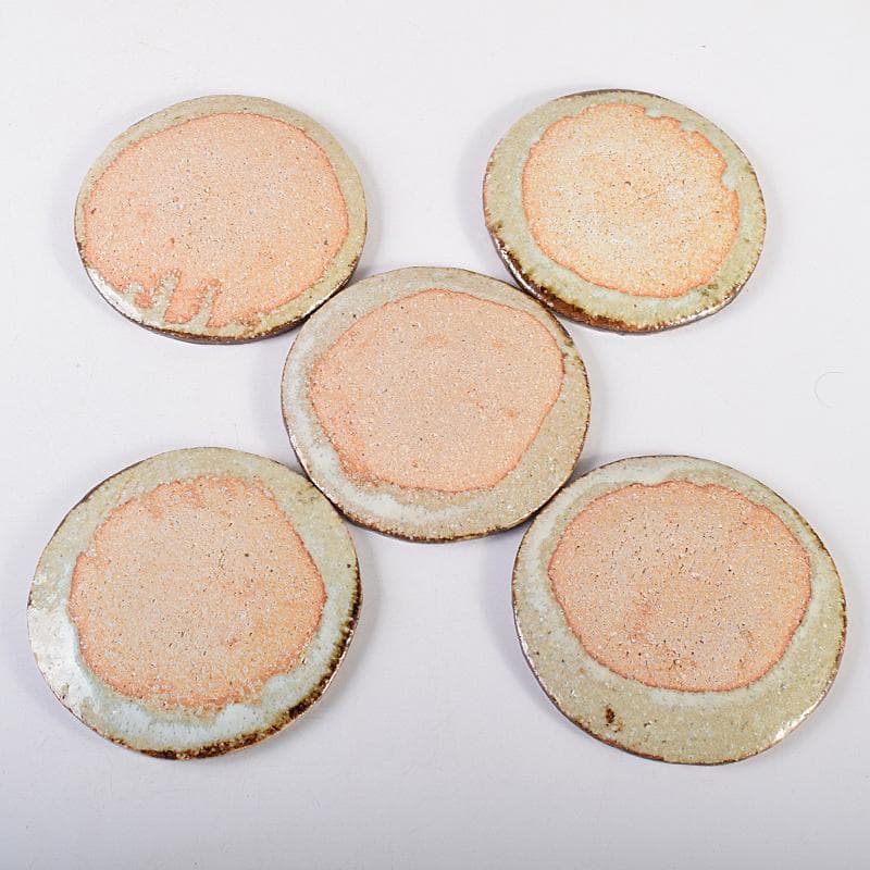 和食器 廣永陶苑 草花文 銘々皿 五客 共箱 二点まとめ