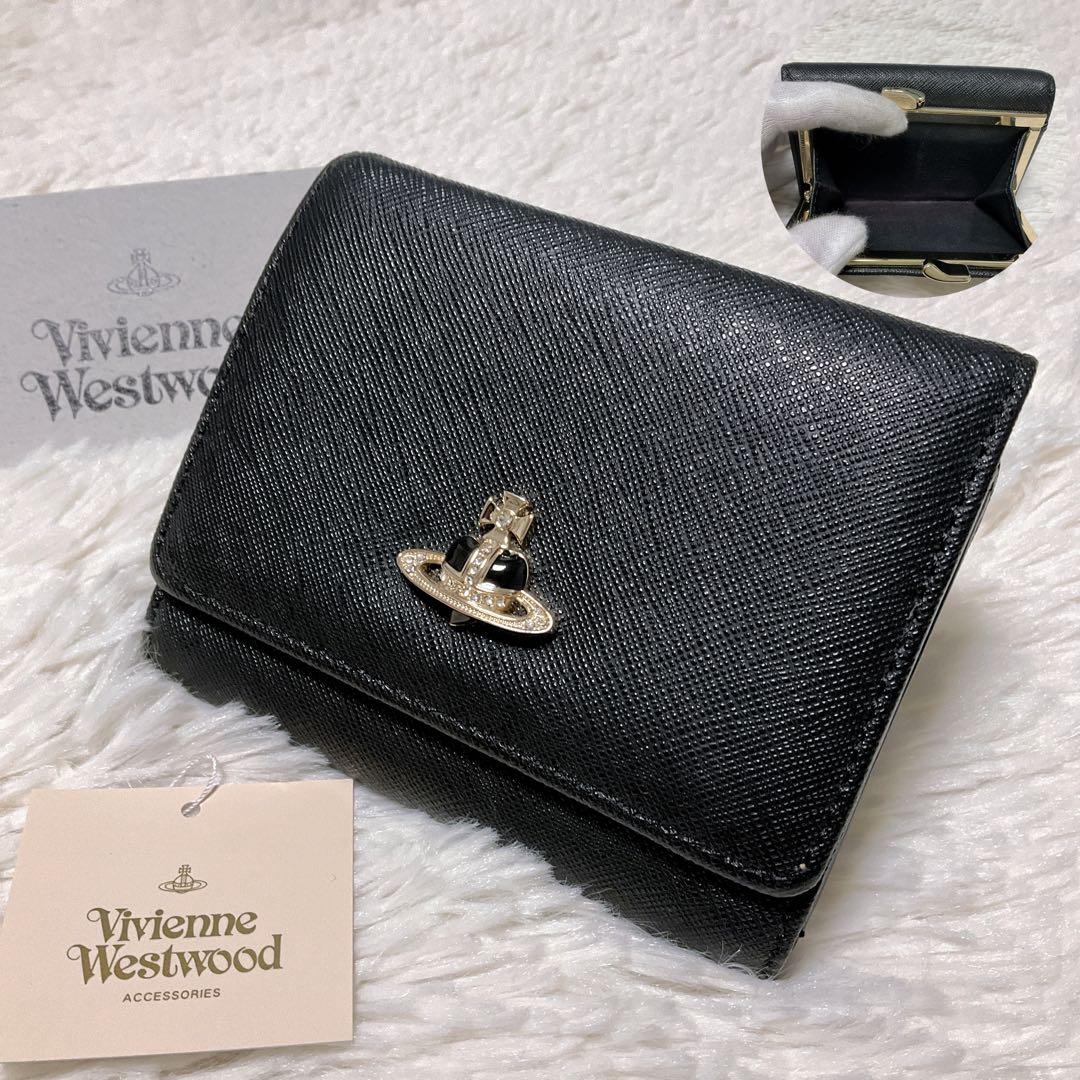 ♡希少♡ヴィヴィアンウエストウッド ディアマンテ ハート がま口 三