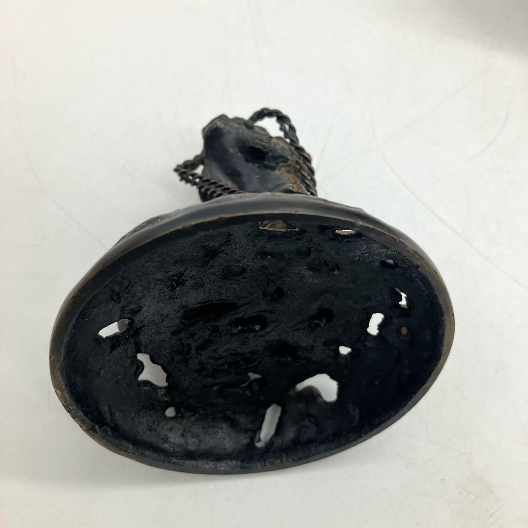 高岡銅器 金属工芸 三足 唐獅子香炉 仏教 透かし彫り 仏具 香道具