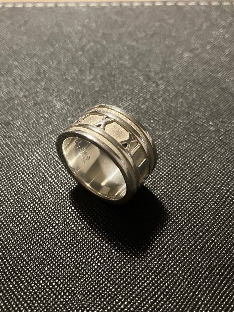 【美品】希少サイズ TIFFANY&Co ティファニー アトラス リング約20号