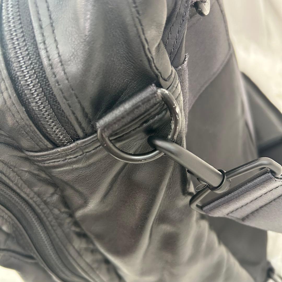 PORTER TIME BLACK 3WAY BRIEFCASEショルダー2層