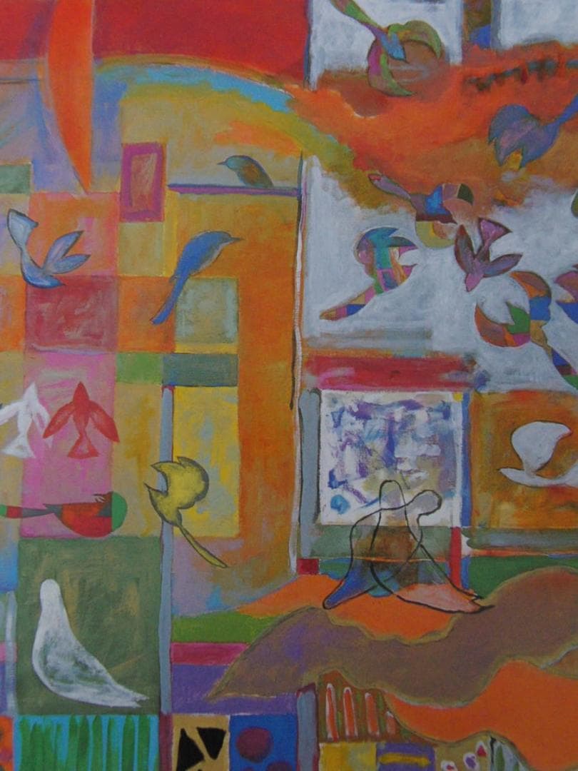 根岸正、【春のラプソディー〈小鳥たち〉】、希少な額装用画集より