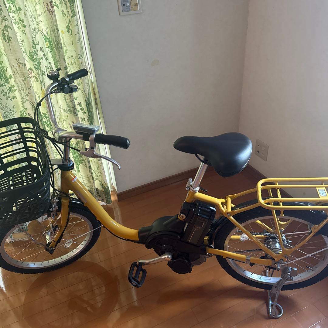 イエロー 電動アシスト自転車 シティタイプ 20インチ 自転車