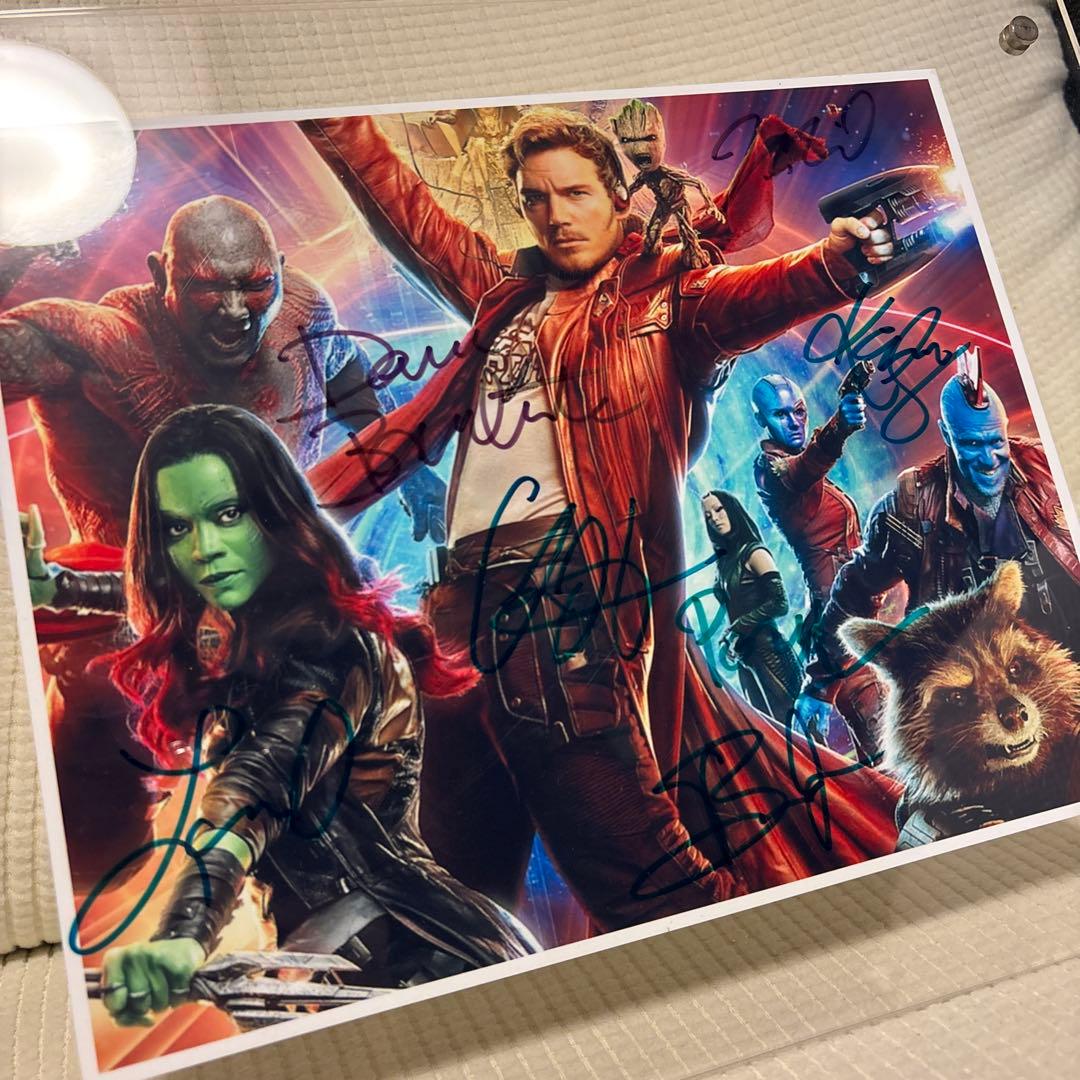 ガーディアンズ・オブ・ギャラクシーキャスト　7名分 直筆サイン入り写真
