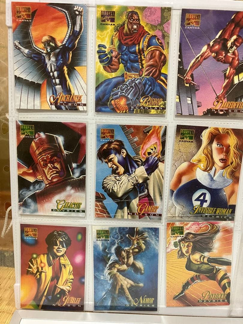 マーベルマスターピース1995】キャンバスカード15種シルバーサーファーほか