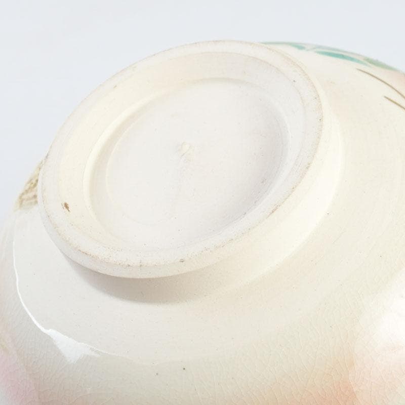 茶道具 白井半七造 色絵 秋草絵 茶碗 銘「涼風」 即中斎極め箱 M