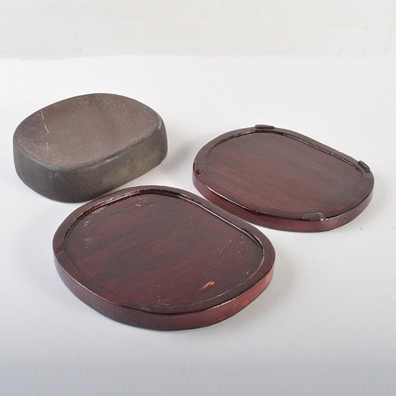 中国 書道具 梅花文 端渓硯 唐木蓋 V 6619 - メルカリ