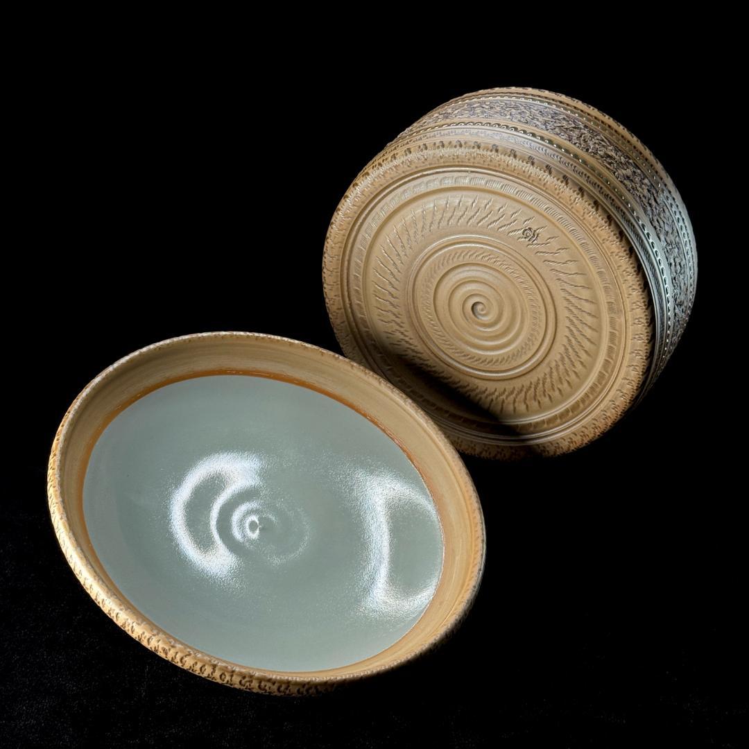 北川宏幸 陶房 弥三郎 焼〆蓋物 茶道具 N11098360 低 価格