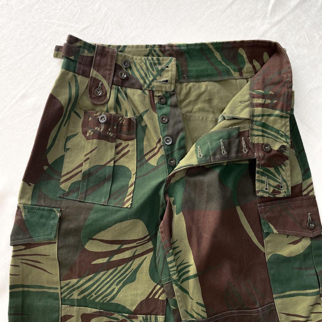希少 ローデシア軍 迷彩 カーゴパンツ W29 ユーロ ブラッシュカモ