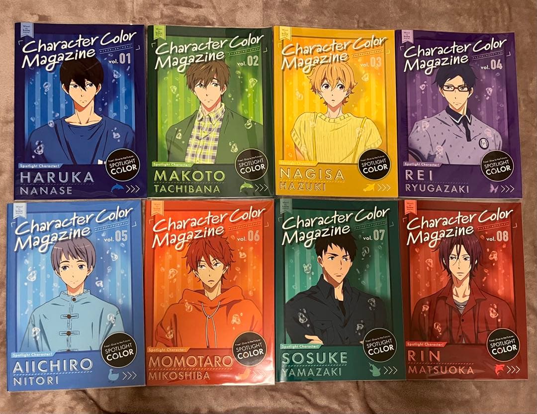 Free! キャラクターズムック、スポットライトカラー 21冊まとめ売りの