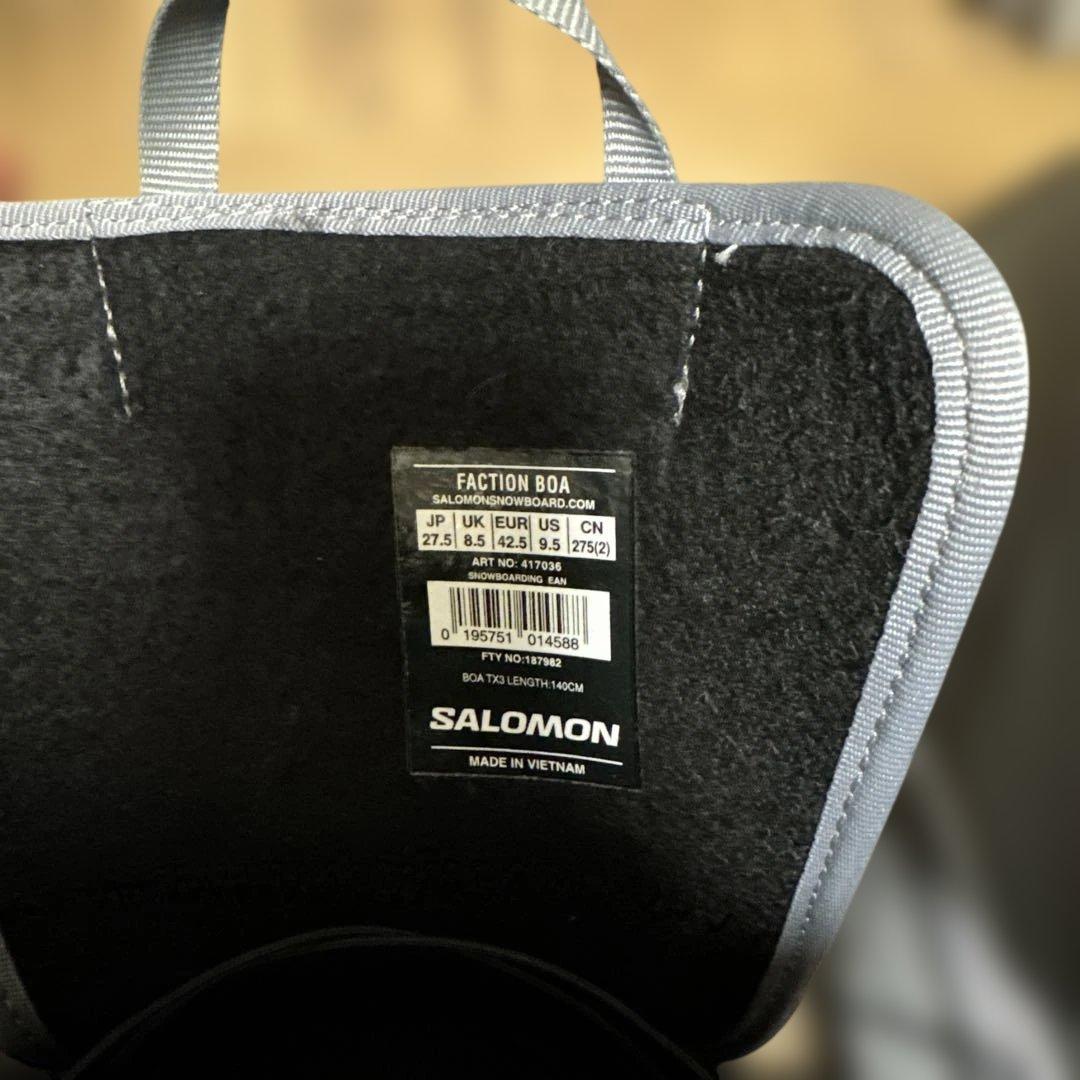 SALOMON FACTION BOA スノーボードブーツ 27.5cm